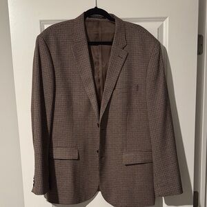 H&M Classic Brown Checkered Blazer